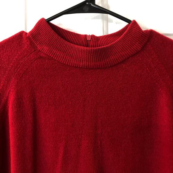 Karen Scott red sweater with zippered back size XL - Picture 2 of 5